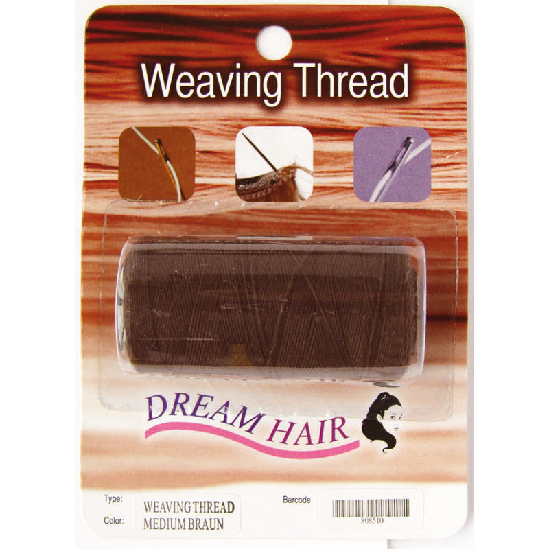 Dream Hair Weaving Thread, Medium Brown, 3cm