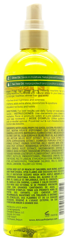 African Pride Olive Miracle Anti-Breakage Braid Sheen Spray 355ml