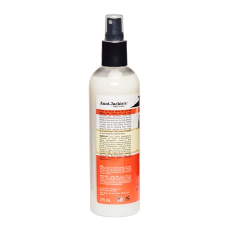 AUNT JACKIE'S CURLS & COILS FLAXSEED RECIPES HALF & HALF HYDRATING SILKENING HAIR MILK 355ML